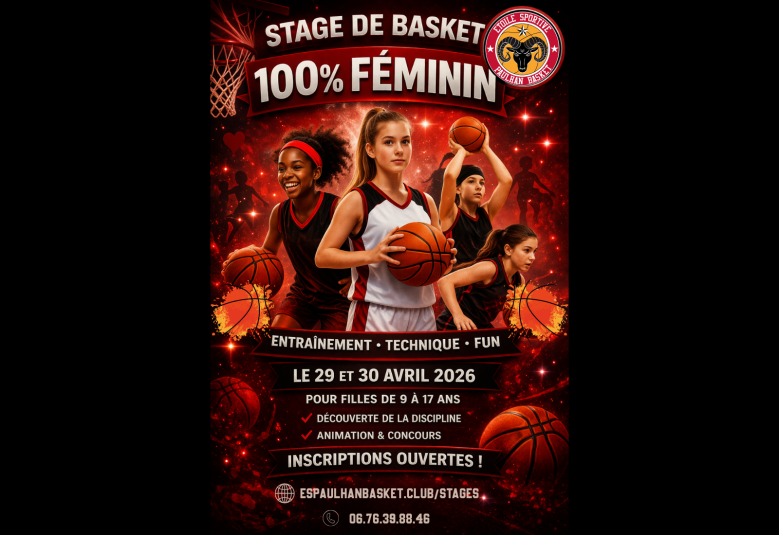 STAGE 100% FÉMININ D'AVRIL